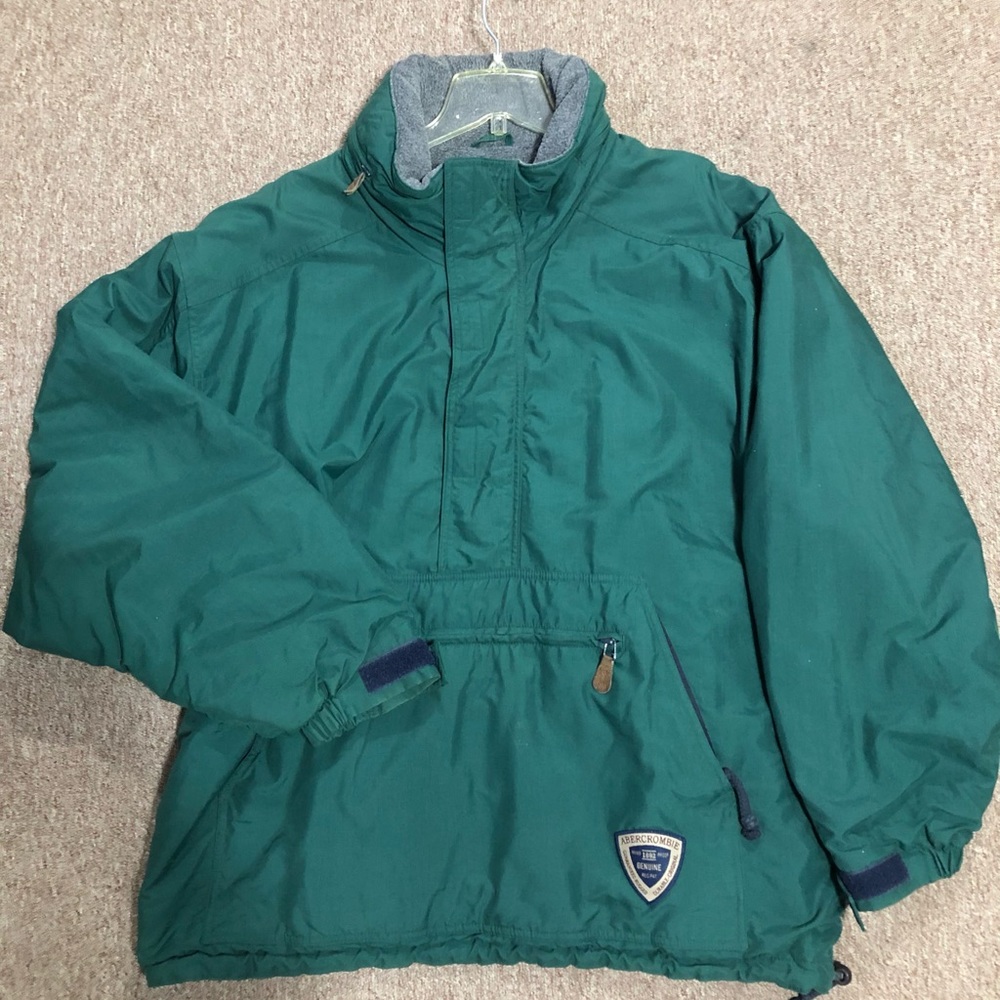 Abercrombie & Fitch Anorak with hidden zippered/concealed hood.